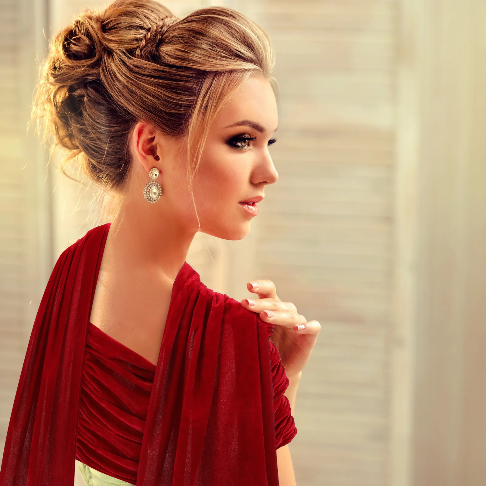 

Elegant Shawl Wrap Large Scarf Formal Evening Dressy Shoulder Stole Wrap Prom Wedding Accessory Velvet Versatile Shawl