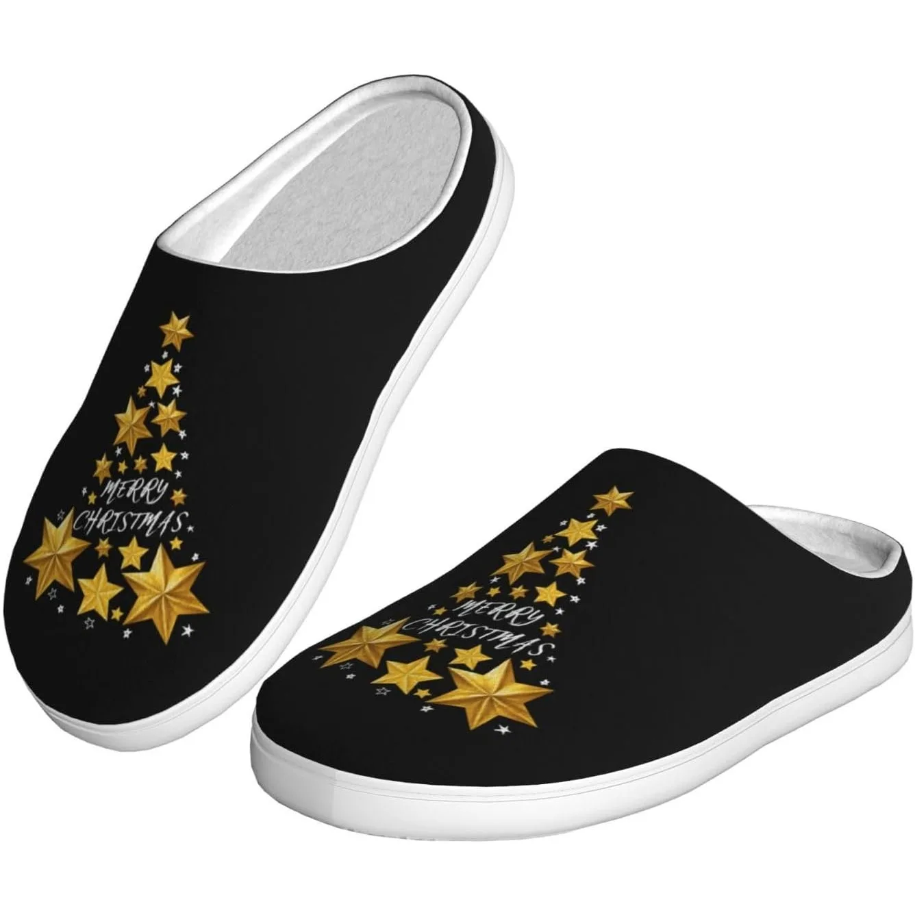 

Merry Christmas Cotton Slippers Indoor Outdoor Slippers For Women/Men