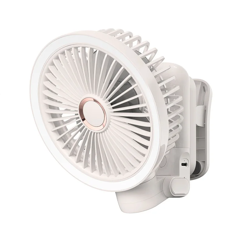 

Multifunctional Shaking Head Clip Fan Foldable Night Light Mobile Phone Charging Desktop Usb Mini