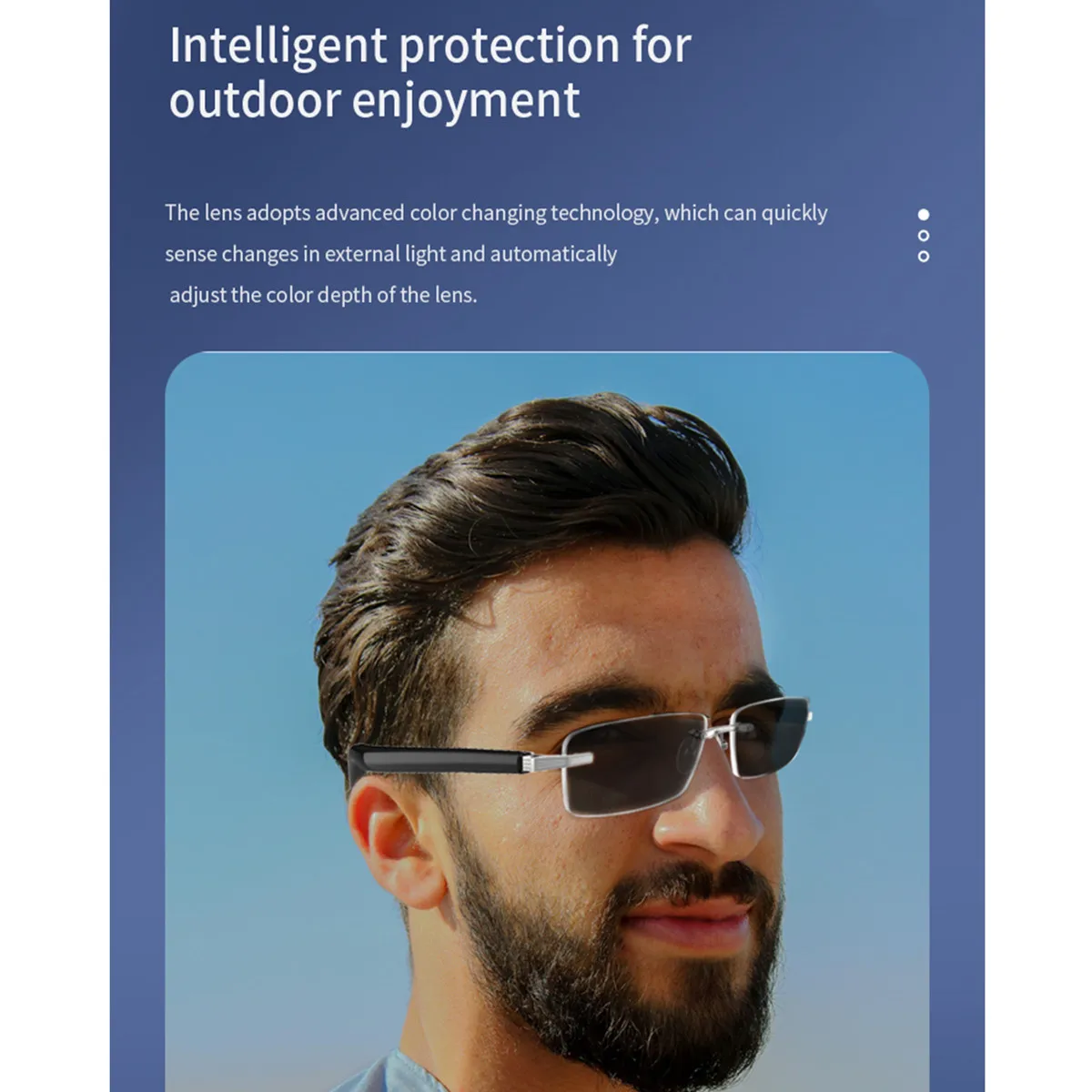 Supporto per occhiali intelligenti Scambio Lenti per miopia Chiamata Bluetooth AI Assistente vocale Navigazione Ascolta brani Occhiali per traduzione intelligente