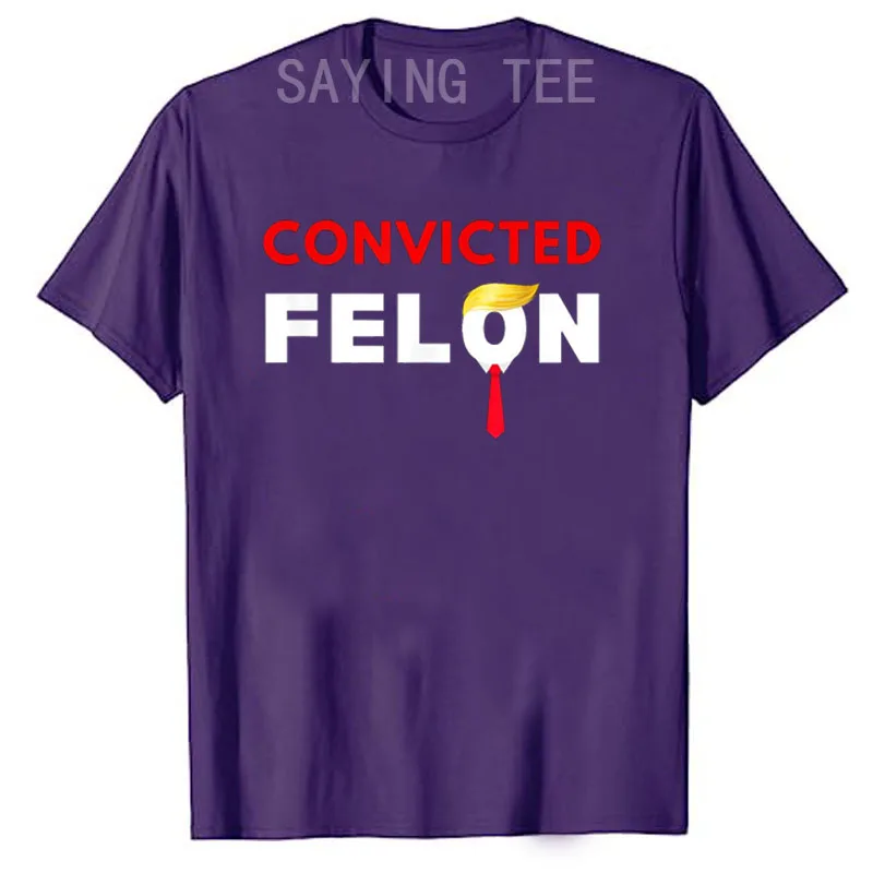 Convicted Felon Donald Trump Guilty Lock Him Up Trump Prison T-Shirt Funny Political Gifts for Liberals Gifts Sarcastic Outfits