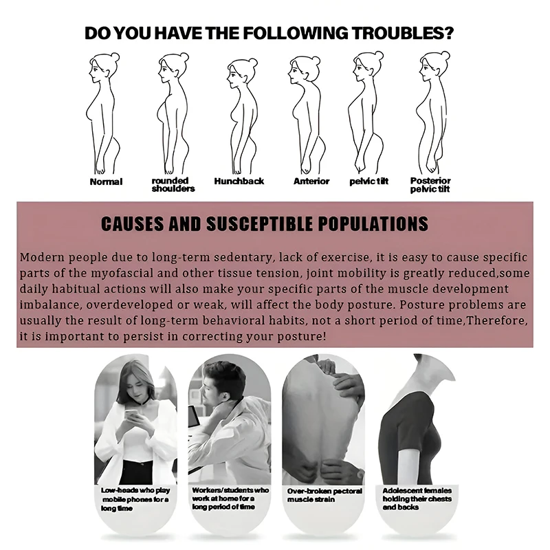 Rugcorrector Riem Houdingcorrector Zwarte Riem Rugcorrectie Schouderbanden Voor Pijnverlichting In De Bovenrug