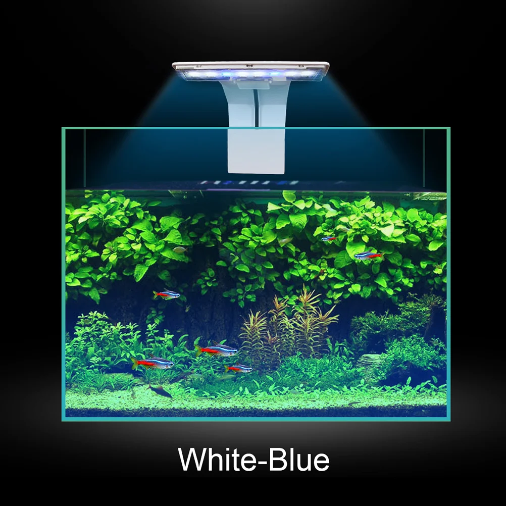 

220V Waterproof LED Light for Aquarium Fish Tank Colorful Lamp Eu Plug Safe No Flickering 3 Modes LED Fish Tank Light