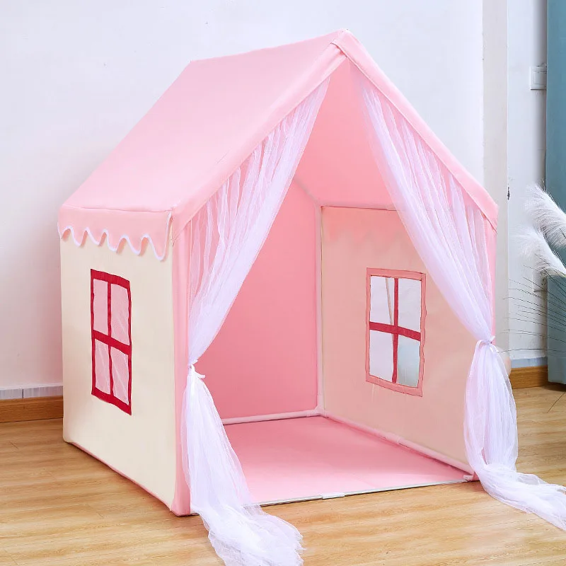 Children Tent Baby Princess Playhouse Super Large Room Crawling Indoor Outdoor Tent Castle Princess Living Game Home Decor Gift