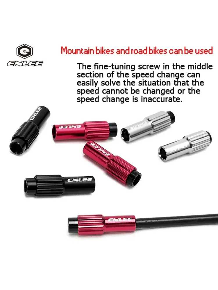 Vis de régulateur de dérailleur réglables pour vélo, 1 paire, en alliage d'aluminium, boulon de réglage de câble de changement de frein de vélo fin