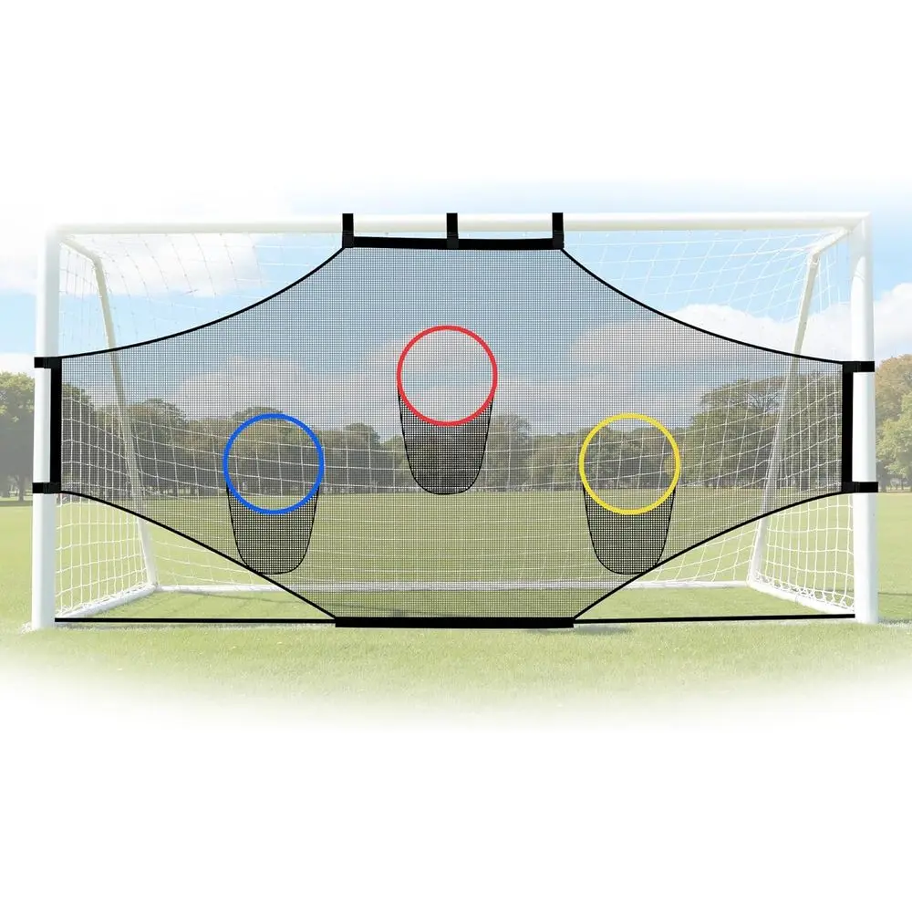 

Full-Size Soccer Goal Net for Training and Backyard Practice with Target