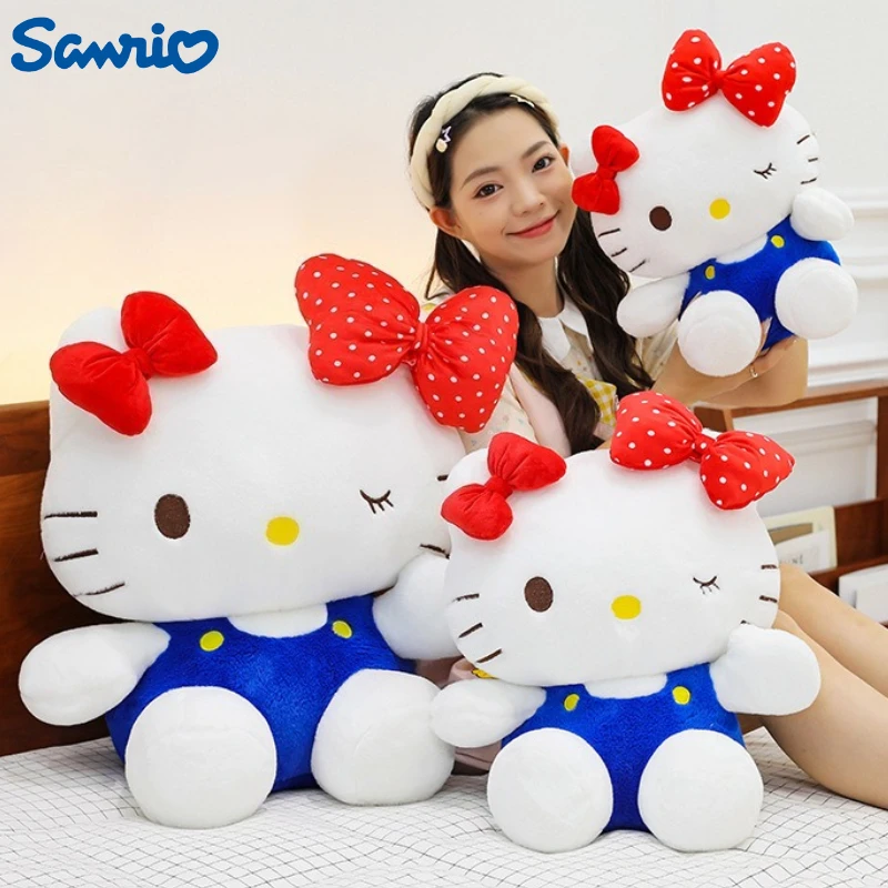 

40/45/60 см большой размер Sanrio Hello Kitty плюшевые игрушки мультфильм аниме Kawaii орнамент удобная мягкая кукла подушка игрушка для девочек подарок