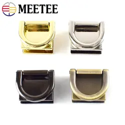 10/20Pcs Metal Side Clip Buckle D Ring Screw Connector Clasp Handbag Strap Hanging Buckles Leather Bags DIY Hardware Accessories