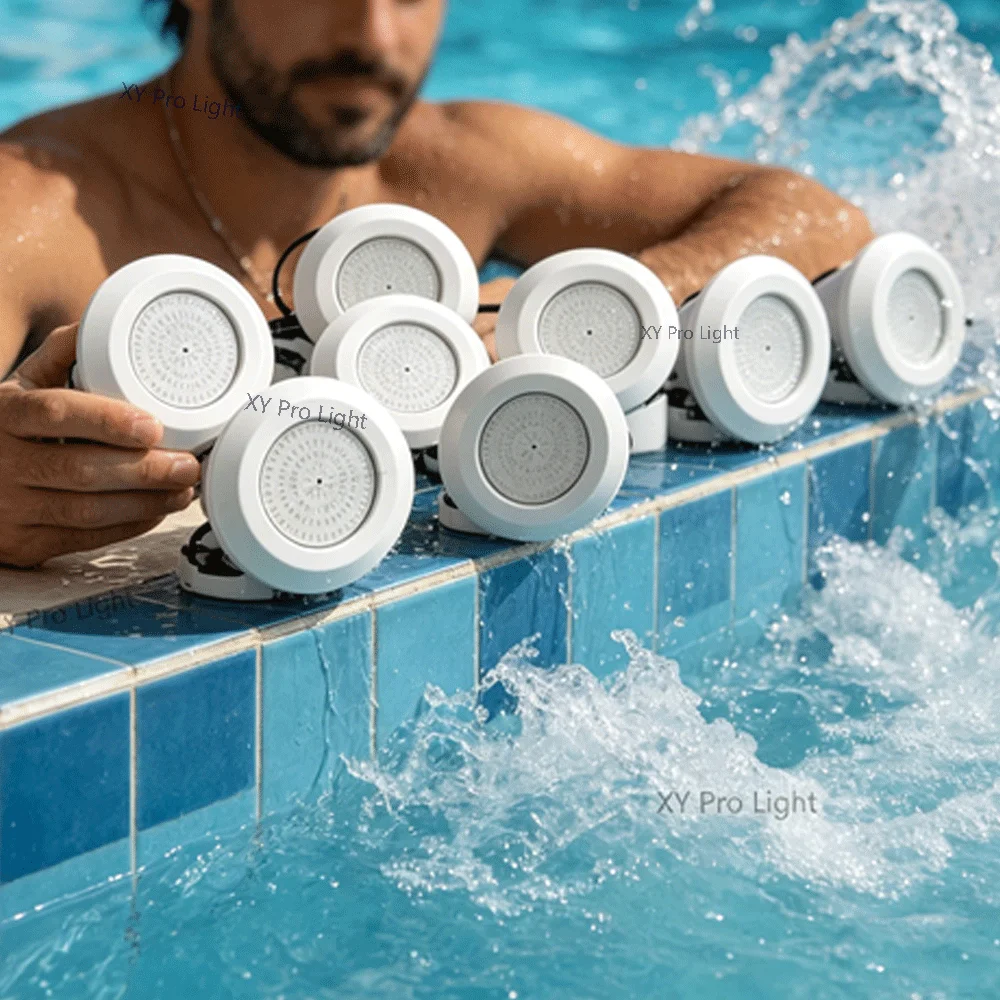 DC12V 12W RGB LED Pool Light Bluetooth APP Control Outdoor/Indoor Underwater Scenes,Fountains,Landscapes-Piscina Luz Spotlights