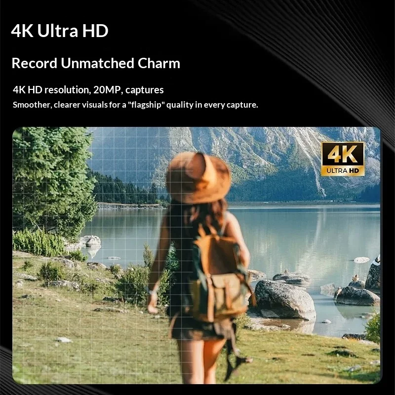 FETANA MZ10 Thumb Sports Camera 4K Chest Fixed Portable Shooting Recorder Pocket vlog