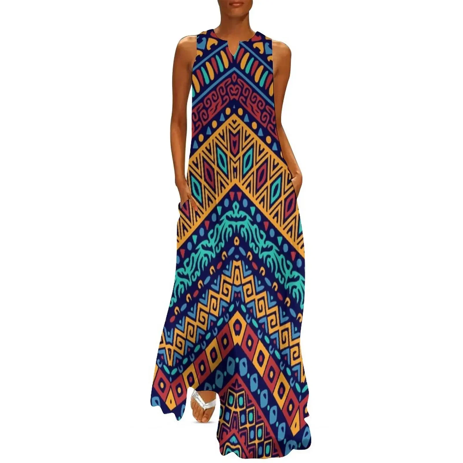 

Kente Cloth Long Dress prom dresses summer woman dress 2025 Summer women's clothing long sleeve dress