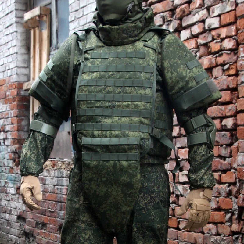ロシアのカモフラージュボディアーマー、戦術ベスト、保護スーツセット