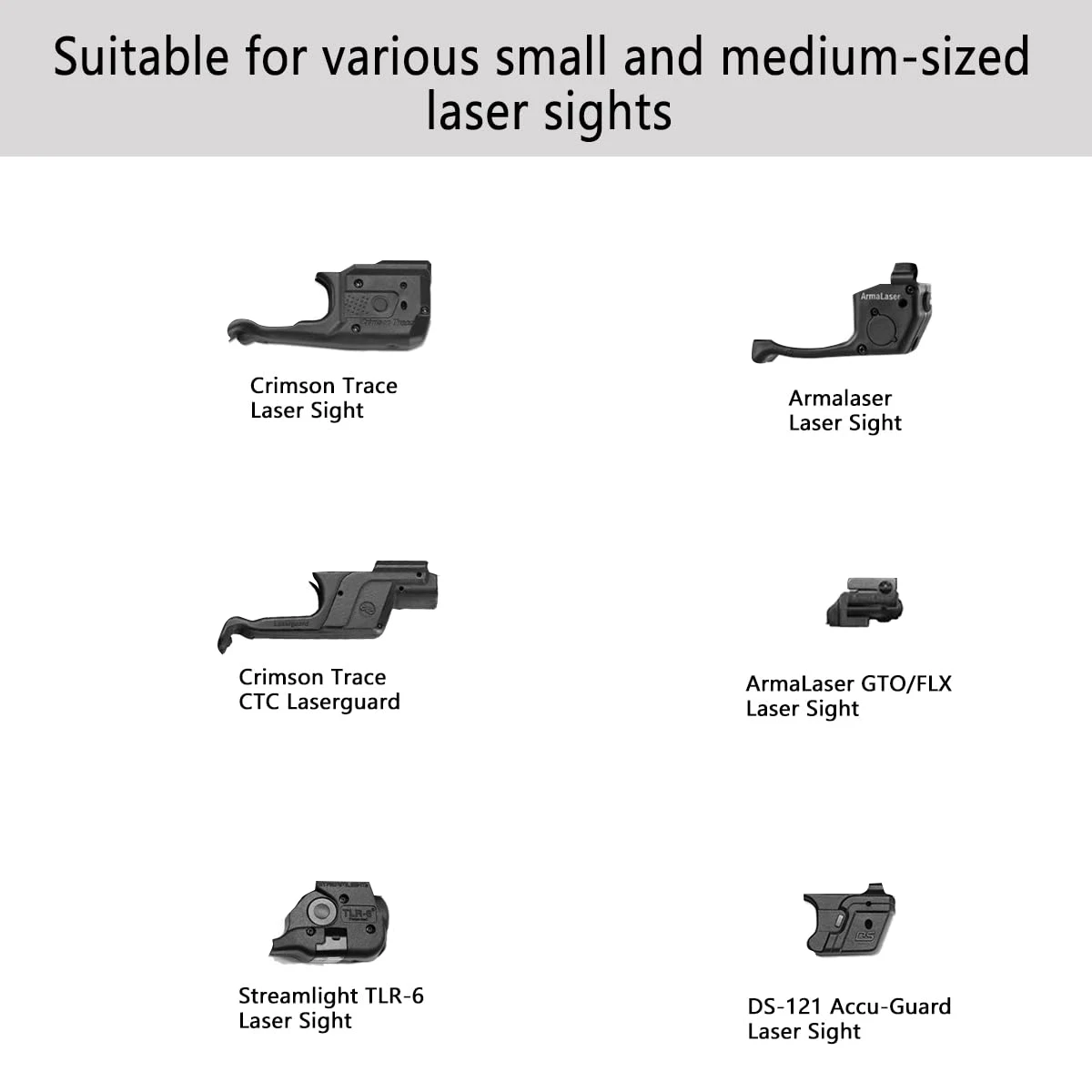 Gun Holster with Small & Medium Laser for Pistols : Glock 19 17..Taurus G3C G3 9mm..Sig Sauer..S&W M&P Shield..Ruger