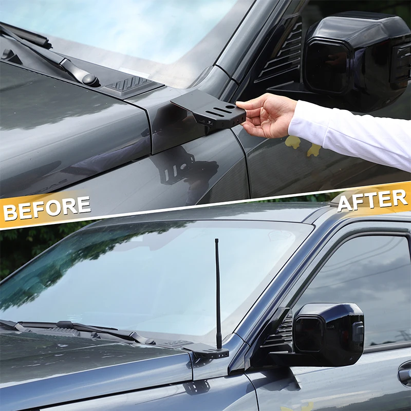 

For Great Wall Tank 400 2023+ Carbon Steel Black Car A-pillar both sides Searchlight LED Spotlight Bracket Car Accessories