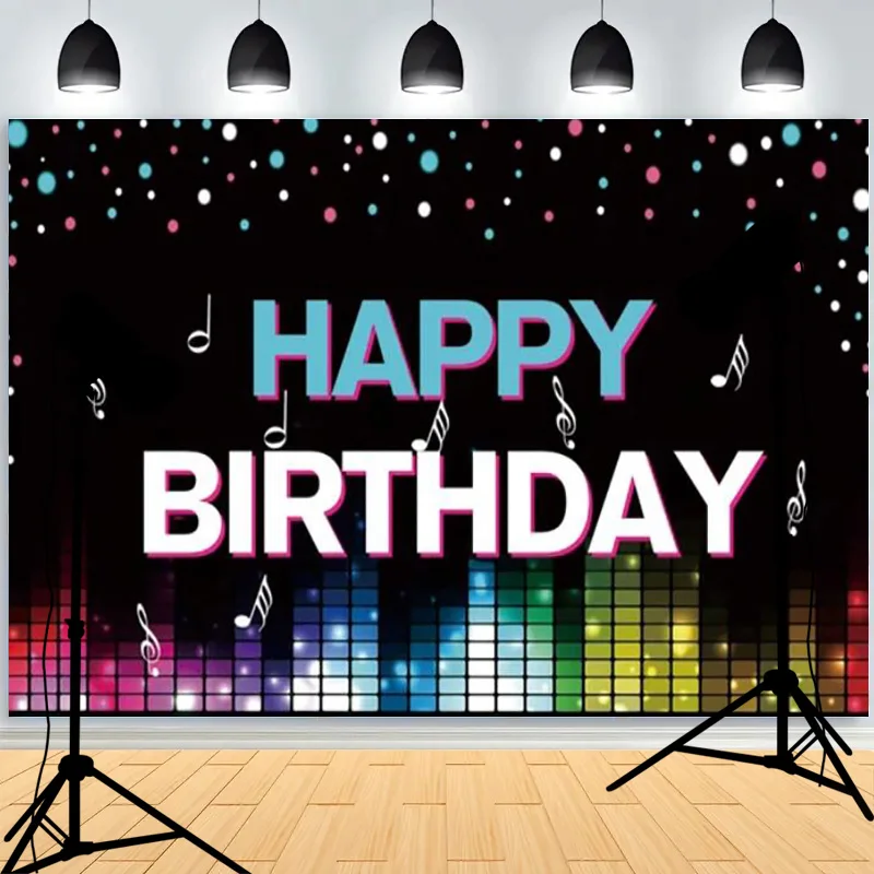 Birthday-Themed Festive Atmosphere Balloons Photography Background Celebratory Scene Portrraits Photo Studio Backdrops AE-96
