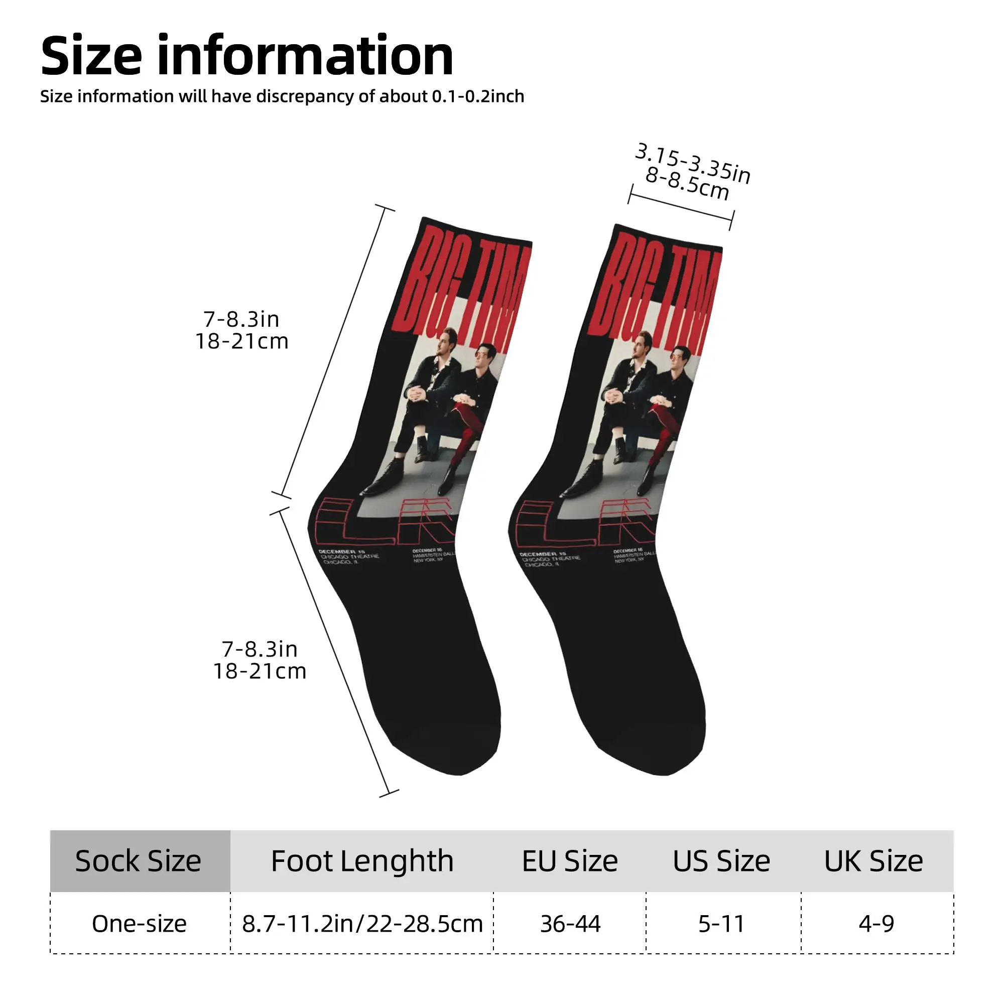 Big Time Rush  Stockings  Pattern Novelty Socks Autumn Non Slip Socks Men Outdoor High Quality Socks