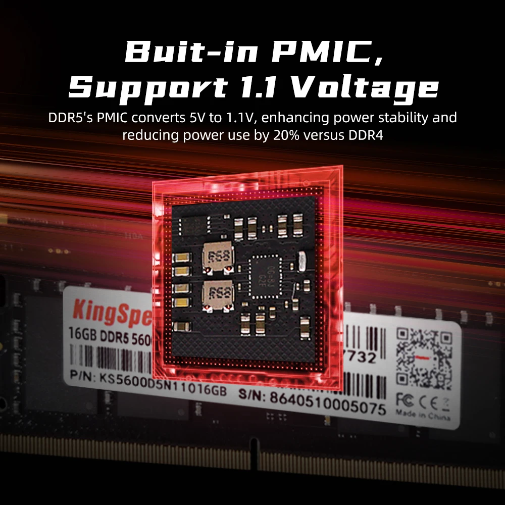 Imagem -05 - Kingspec-memória Laptop Ecc Ddr4 3200mhz Ddr5 4800mhz 5600mhz Sodimm 1.1v Cl40 Cl46 16gb 32gb