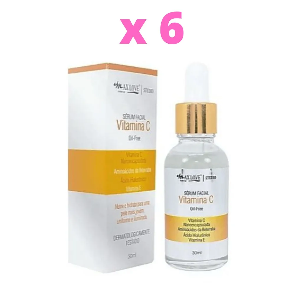 Kit Sérum Facial Max Love Vitamina C C/ 6 Unidades