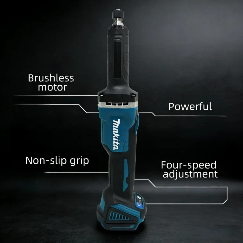 Makita Style Brushless Die Grinder, 4-Speed Adjustable Cordless Handheld Grinding and Engraving Tool, Bare Unit