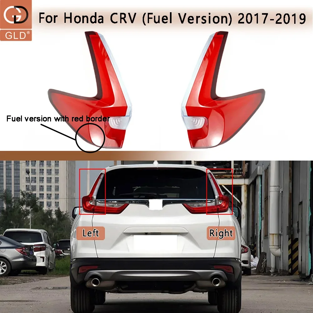 

Car Accessories Outer Taillight Shell Rear Signal Parking Lights Cover Plexiglass For Honda CRV 2017 2018 2019 (Fuel Version)
