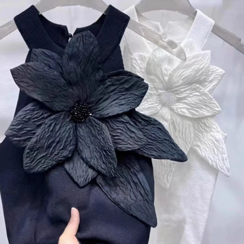 New White Brooch Pin Pleated Flower DIY Sew Nail Beaded Brooch Applique Women