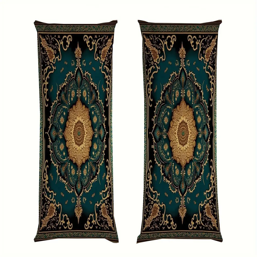 1 Vintage Bohemian Style Double-Sided Printed Ultra Soft Body Pillowcase | Size 20.0x54.0 inch, Breathable, Suitable for Side, B