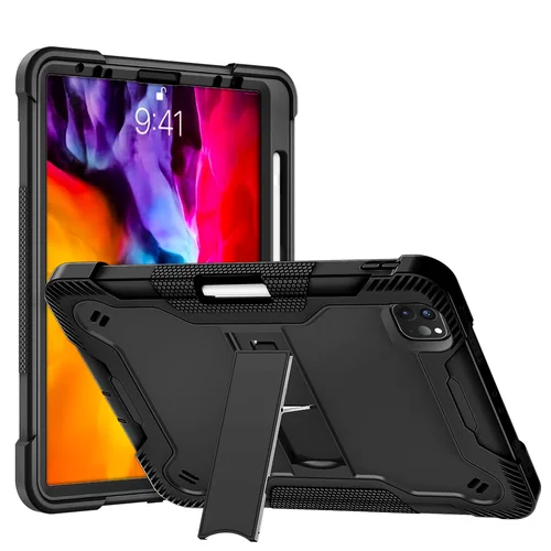 Funda con soporte a prueba de golpes para iPad Pro 12,9 11 Air 4 5 6 10,9 13 10th 11th A1895 A1876 A2378 funda compatible con carga de lápiz Apple