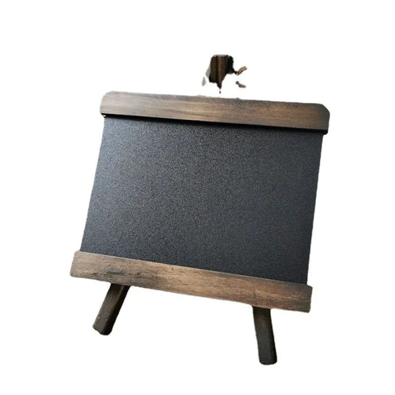 Small Chalkboard Scandinavian Retro Bar Restaurant Message Board Desktop Decorations With Easel For Memu Drawing