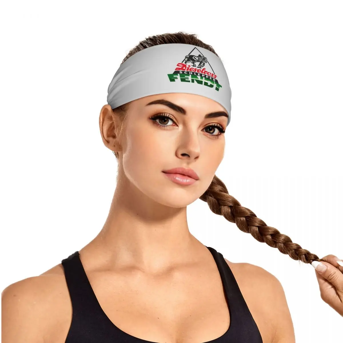 

Custom German Tractors Fendt Sweatband for Men Women Quick Drying Sports Sweatband Gym Yoga Running