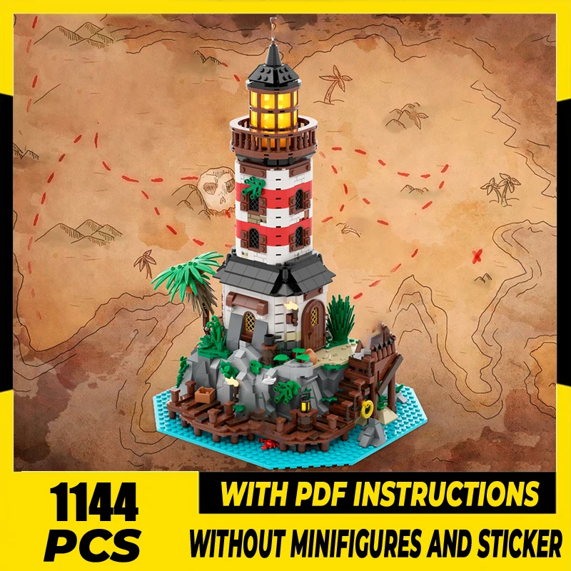 

Moc Building Blocks Empire Lighthouse Серия Пиратов # 6-модель, технология, кирпичи, сделай сам, сборка, праздничная игрушка, подарки