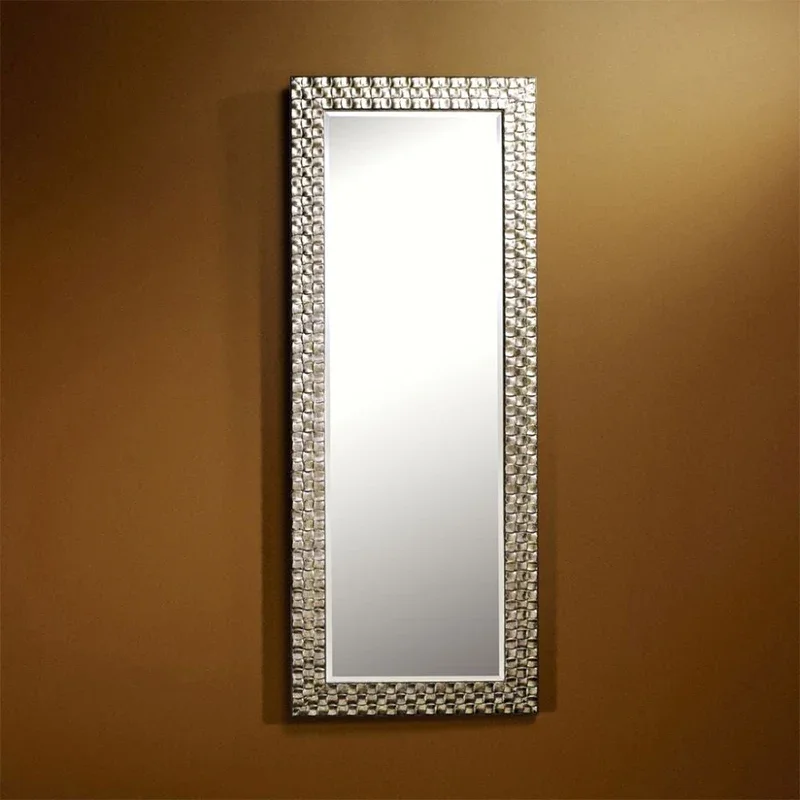 

European Style Full-Length Cloakroom Home Light Luxury Wall-Hanging Mirror Square Dressing Wall-Mounted Living Room