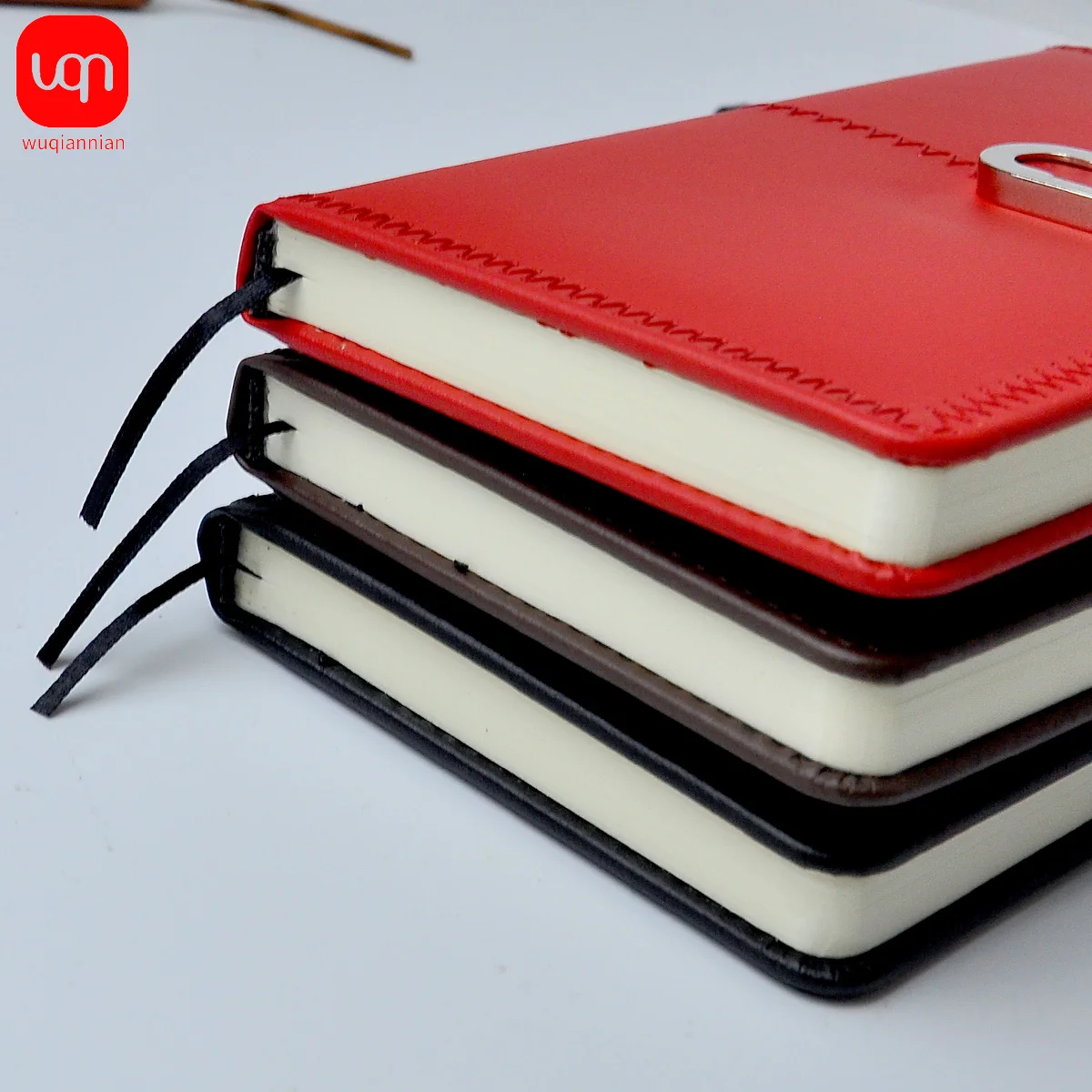 Imagem -05 - Leather Business Notebook Jornal Agenda Organizer Artigos de Papelaria Estudante Cores 108 Páginas a6 b5