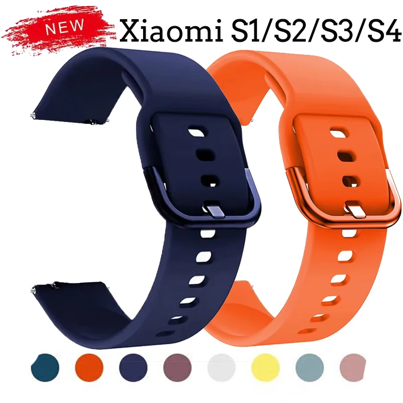 Silikon Band Für Xiaomi Uhr 2 Pro Quick Release Weiche Sport Strap Für Xiaomi Uhr S4 S3 S2 S1 mi Farbe 2 Armband Armband