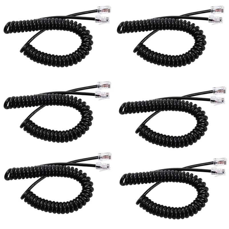 

6X 8Pin Microphone Cable Cord For Icom Mobile Radio Speaker Mic HM-98 HM-133 For IC-2200H IC-2800H/V8000 XQF