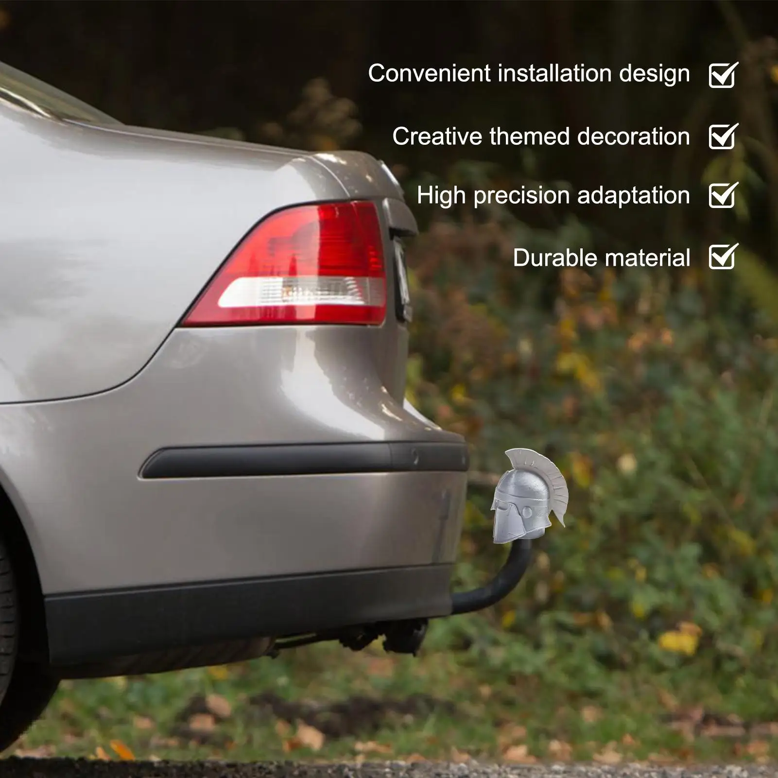 

Чехол приемника сцепного устройства, 3D-печать, забавный мультяшный гладиатор, приемник, трубка, штекер сцепного устройства для автомобильного квадроцикла, лодки, грузовиков, автомобиля