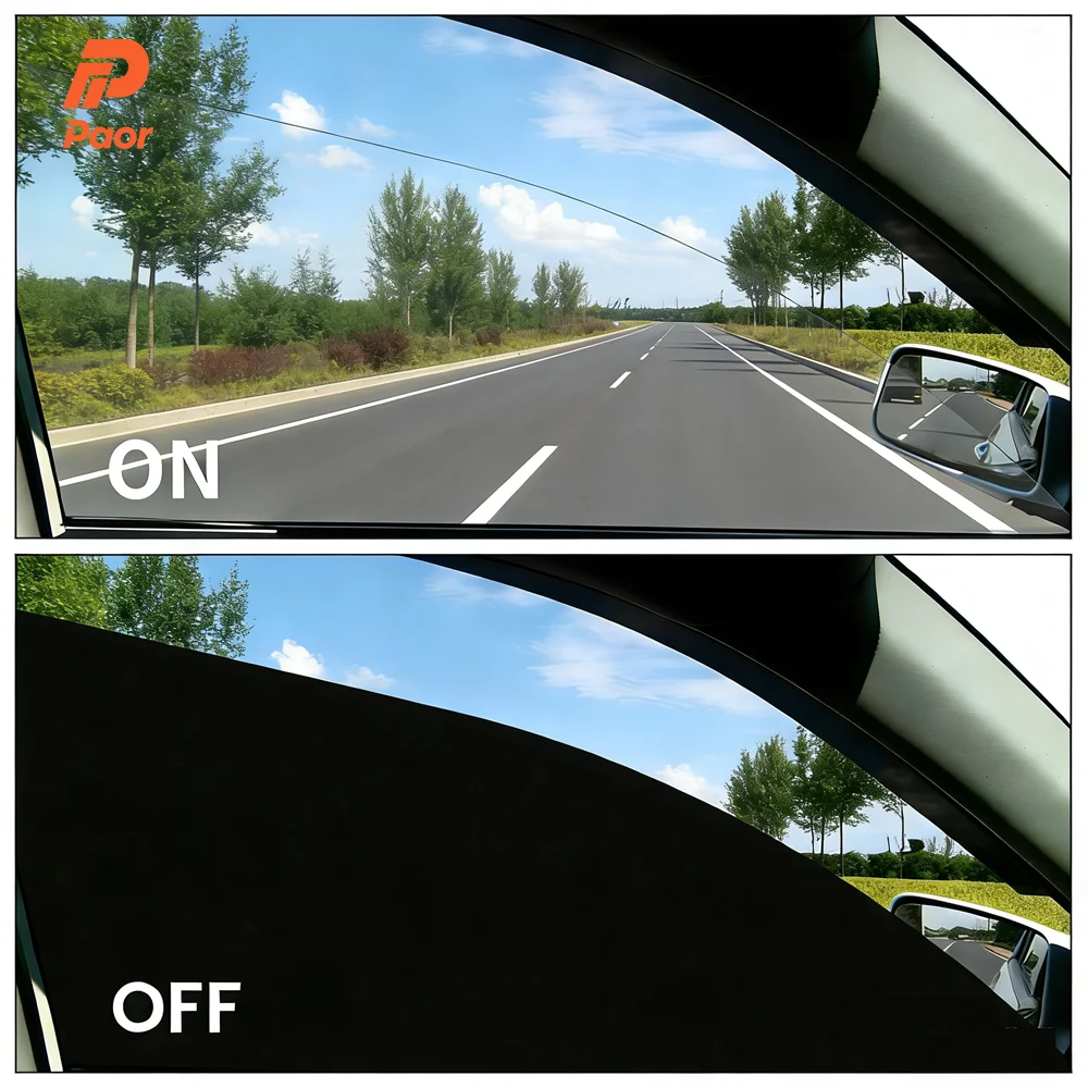 Smart PDLC Privacy Window Film For Automotive Window Tint Self-Adhesive Switchable Electric Remote Control PDLC Film For Car