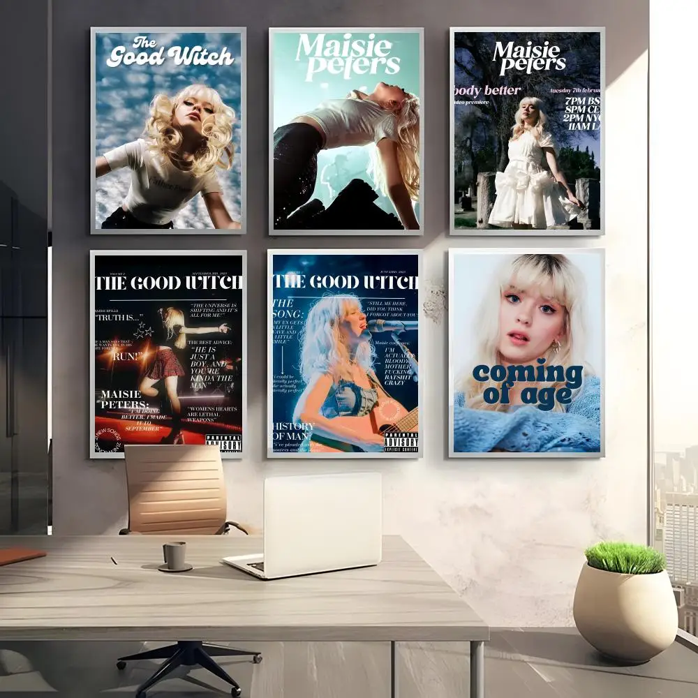 Singer M-Maisie Peters Poster Perfect Sticker Self Adhesive Art Designed for Home Dining Office Spaces
