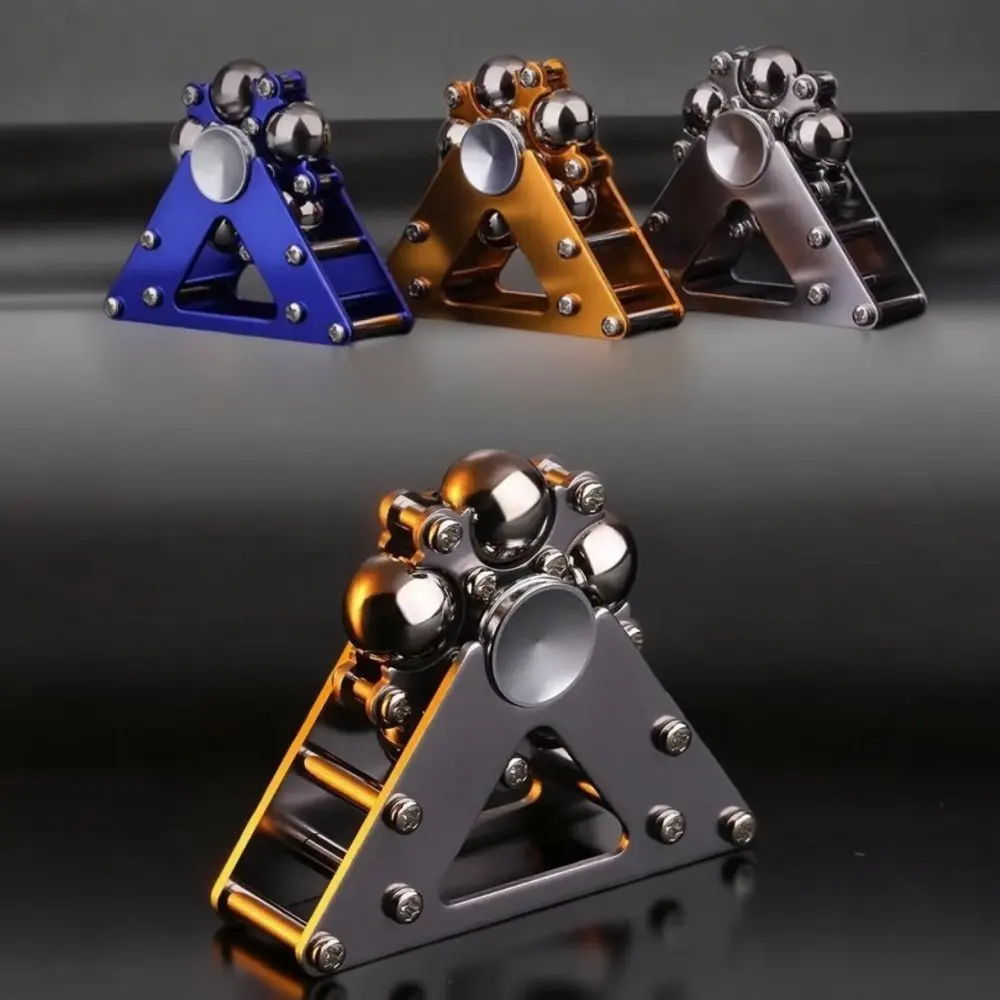 Fingertip Gyro Wheel Creative Metal Ornament Adult Stress Relief Fidget Toy Advanced Mechanical Desktop Pendant Gift for Men