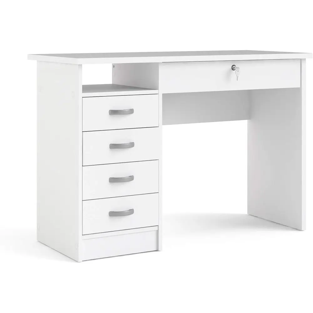 

Desk with 5 Ders, White