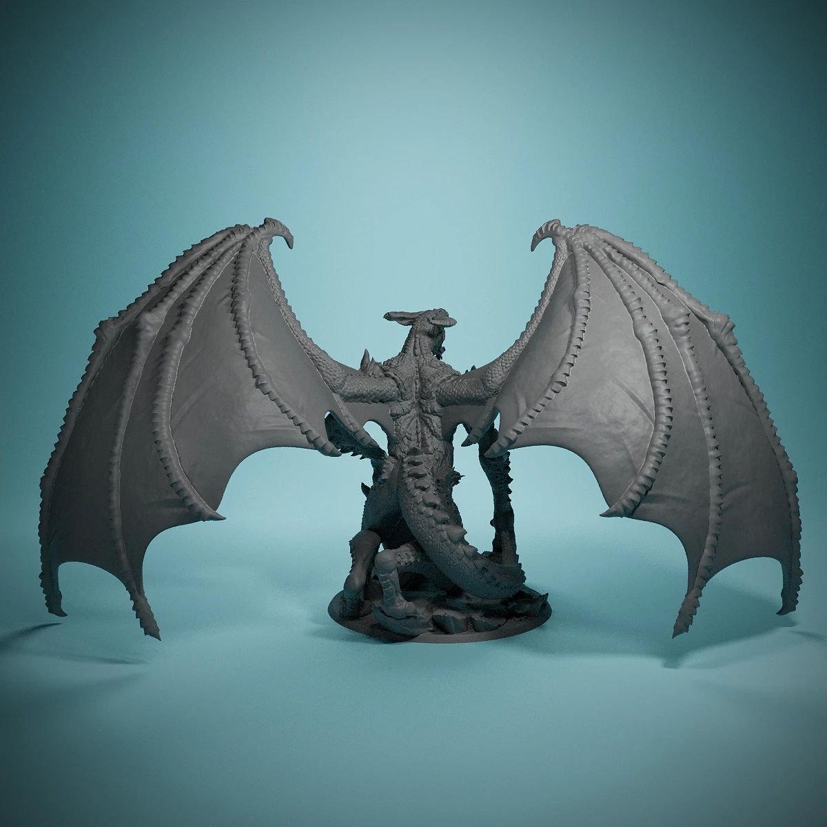 Bytdragon_wingedミニチュア未塗装樹脂モデル、戦術的なゲームロールプレイ、部屋の装飾、ホリデーギフトの選択に最適