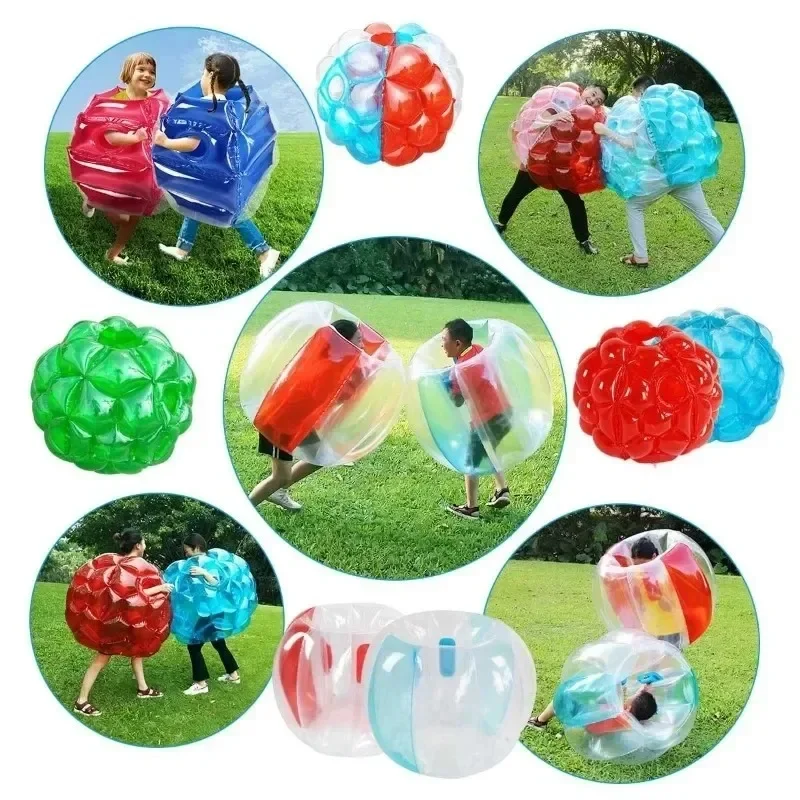 Inflatable Bumper Ball Human Collision Buffer Balls Body Bubble Bounce Ball for Outdoor Grass Activity Family Party Kid Game Toy