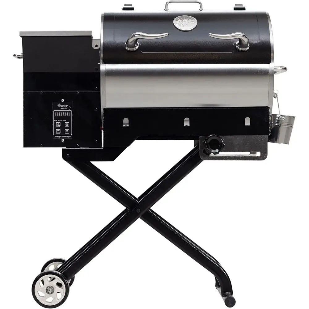 

Portable Electric Pellet Grill - Road 340, BBQ Smoker with Wood Pellets for Searing and Smoking