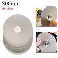 8 Inch 200mm Diamond Coated Flat Lap Wheel Polishing Wheels Glass Grinding Polished Disc 60#-3000# Grit