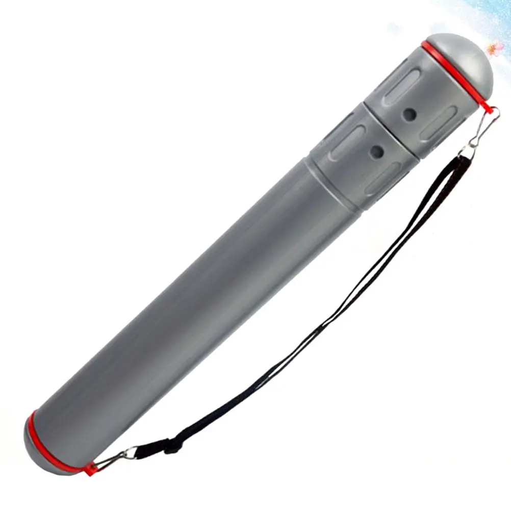 stretch-plastic-drawing-tube-telescopic-adjustable-length-waterproof-poster-paper-storage-bag-with-shoulder-strap-for-artwork