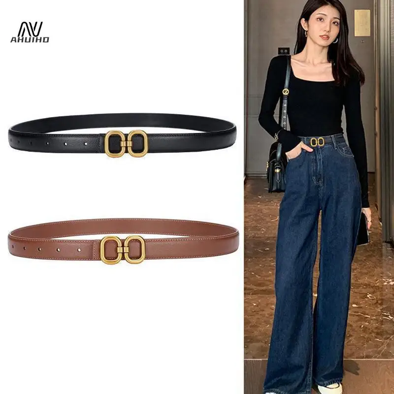 

1pc Jeans Women's Pu Leather Belt Fashion Soft Belt Korean Version Jeans Belt Casual Versatile Belt
