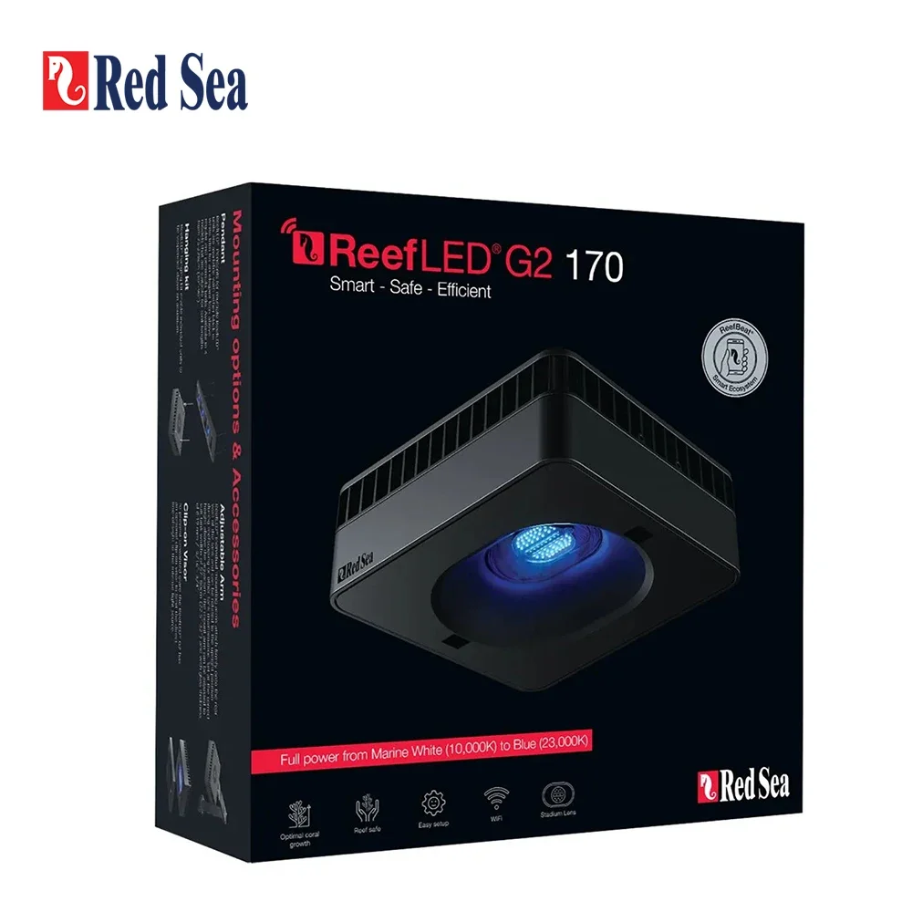 RedSea ReefLED G2 60/115/170 New Version Smart WiFi Coral Aquarium LED Light for Saltwater Coral Reef Fish Tank