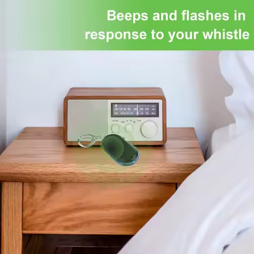 Portable car key finder anti-lost key finder smart find locator keychain whistle beep sound control LED torch - Image 3