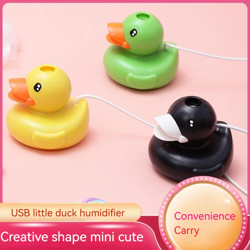 Mini Cute USB Humidifier Creative Little Yellow Duck Silent Humidification Desktop Cute Humidifier Diffuser