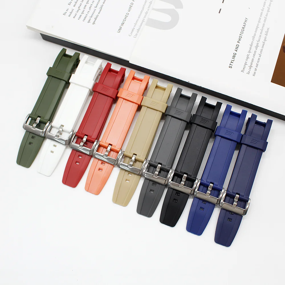 حزام الساعة لـ EQW-A1200RP EQW-A1200 حزام ساعة مطاطي ناعم حزام سوار من البولي يوريثان ملحقات الساعة تأتي مع الأدوات