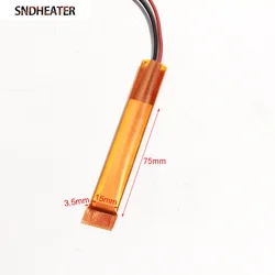 SNDHEATER 2PCS PTC Heating Element 75x15x3.5mm 220V Constant Temperature 60C-270C Thermistor Air Hair Dryer Curlers Heater